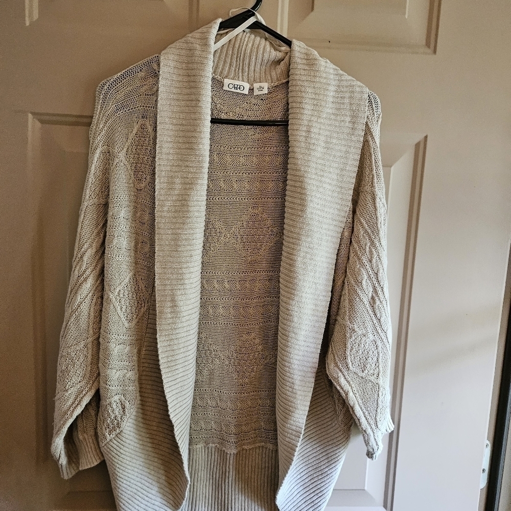 Women's  Cato open front cardigan sweater.